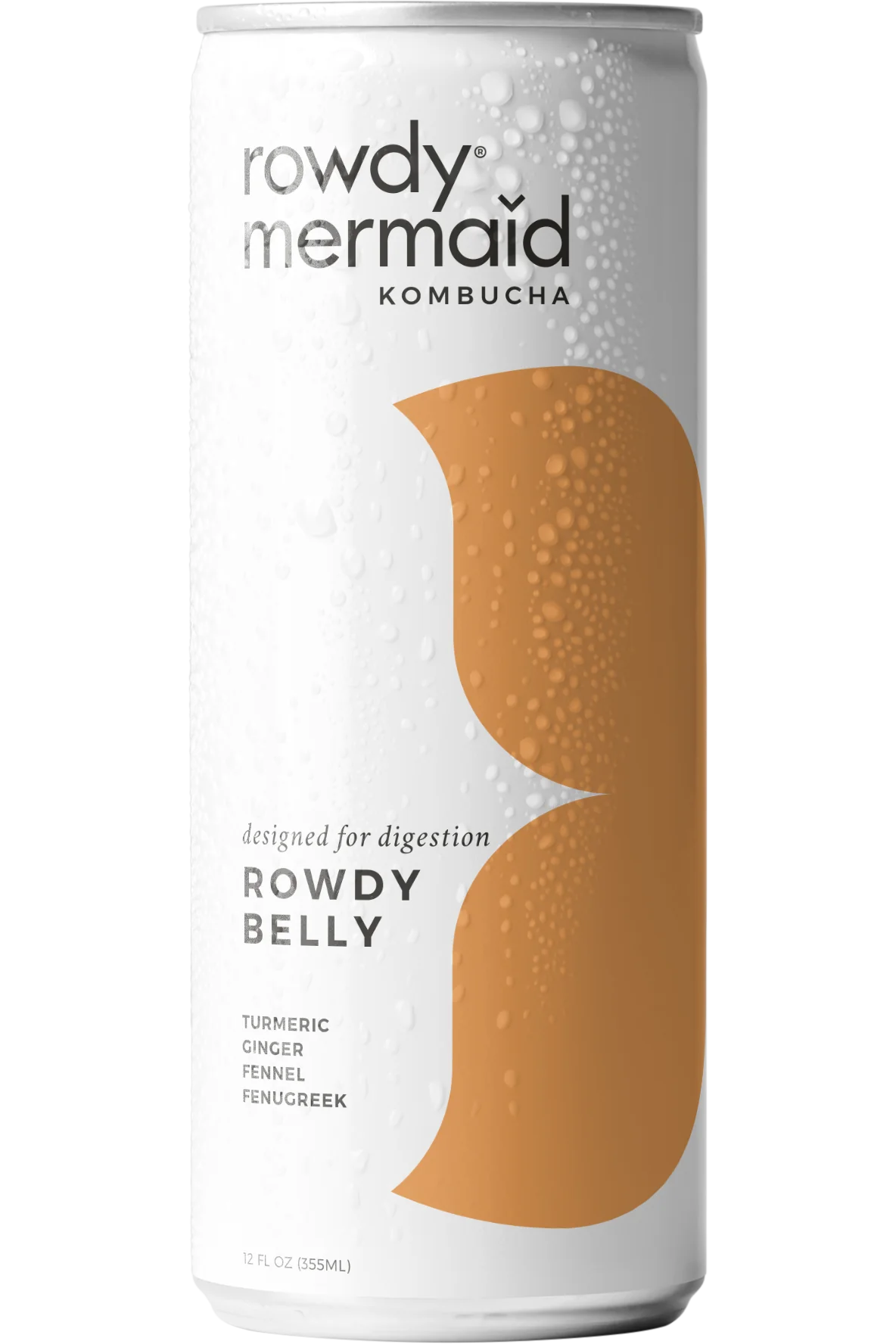 Rowdy Mermaid Kombucha - Rowdy Belly -- case of 12