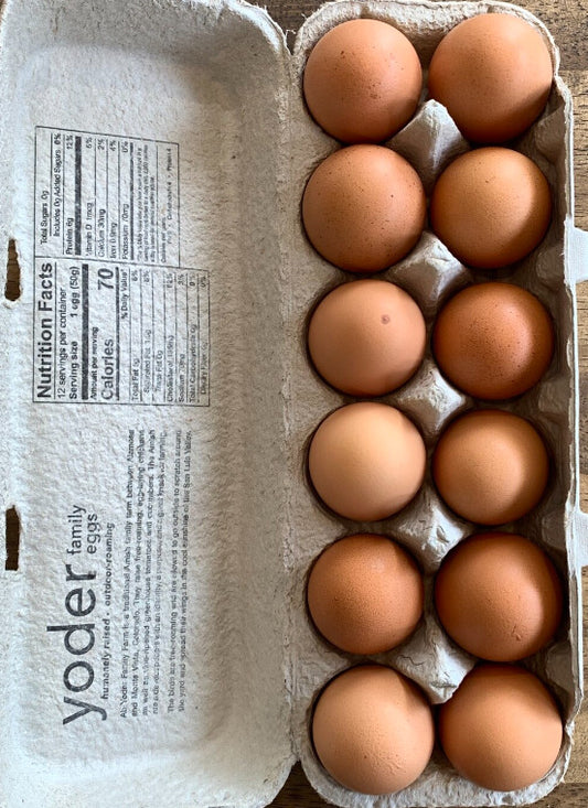 Yoder Family Farms Organic Eggs -- one dozen