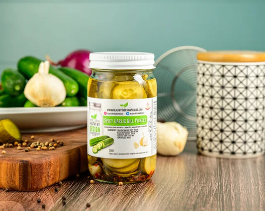 Spicy Garlic Dill Pickles - Organic