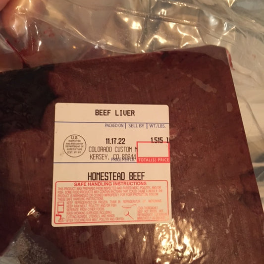 Beef: Liver -- approx, 3 pounds