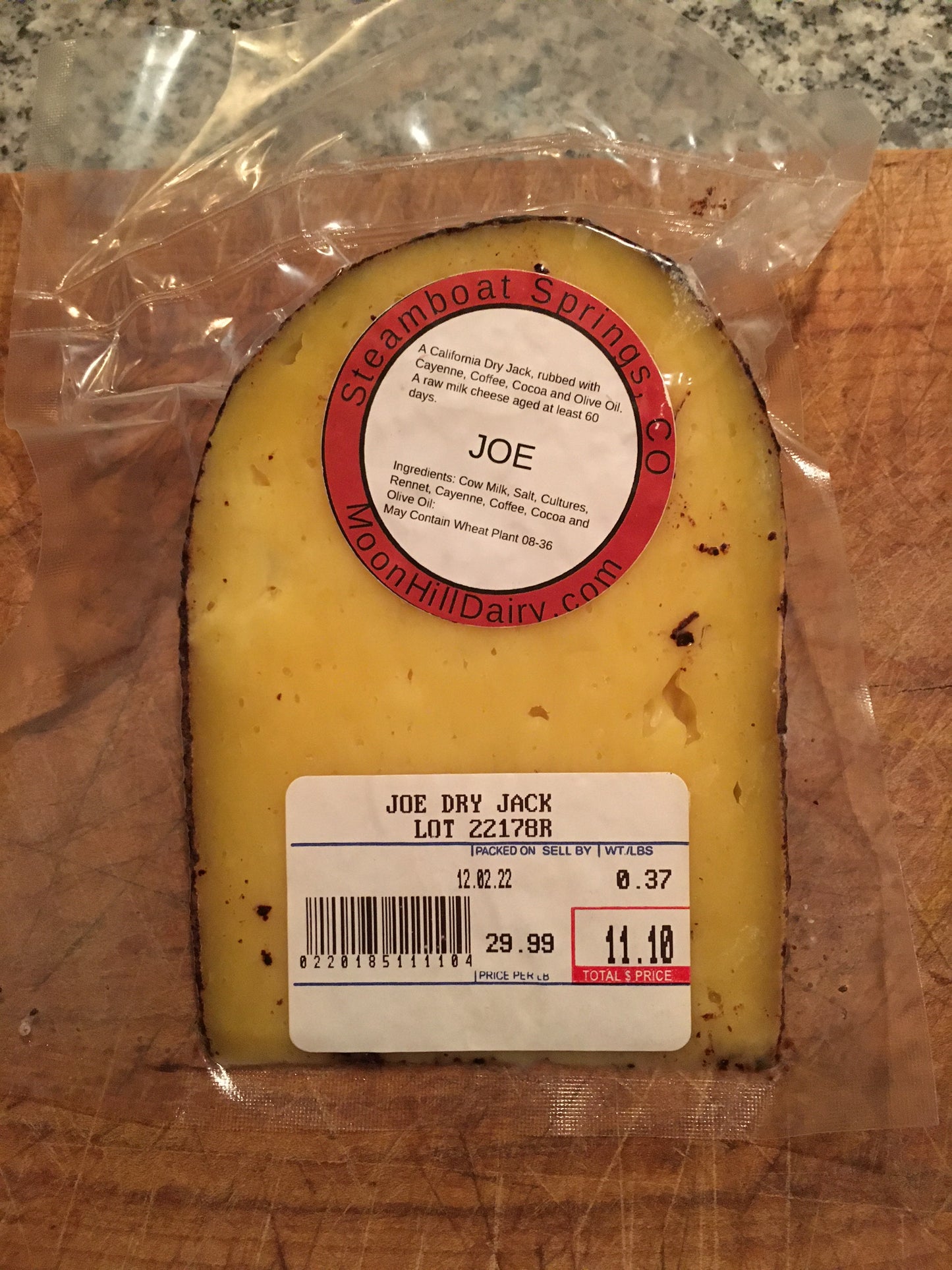 Cheese: Joe -- approx. 5.5oz
